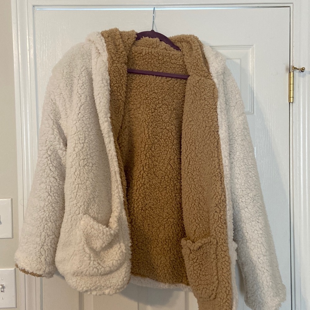 Sherpa reversible coat